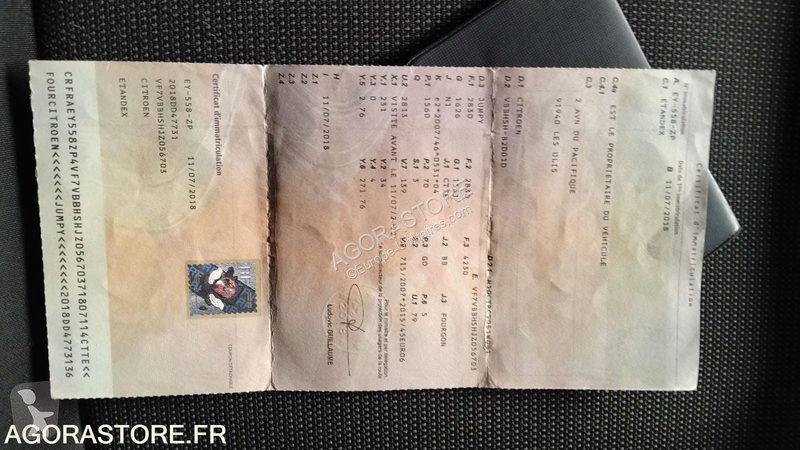 Véhicule utilitaire Citroën JUMPY
