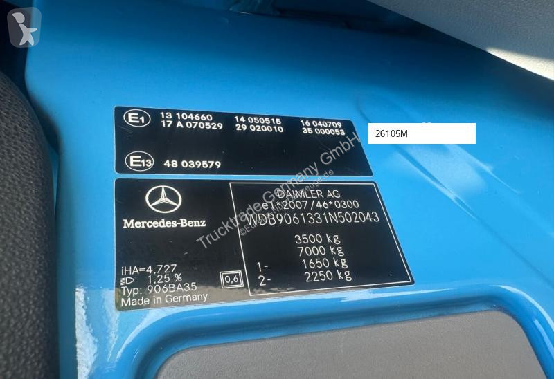 عربة نفعية Mercedes 602 316 CDI