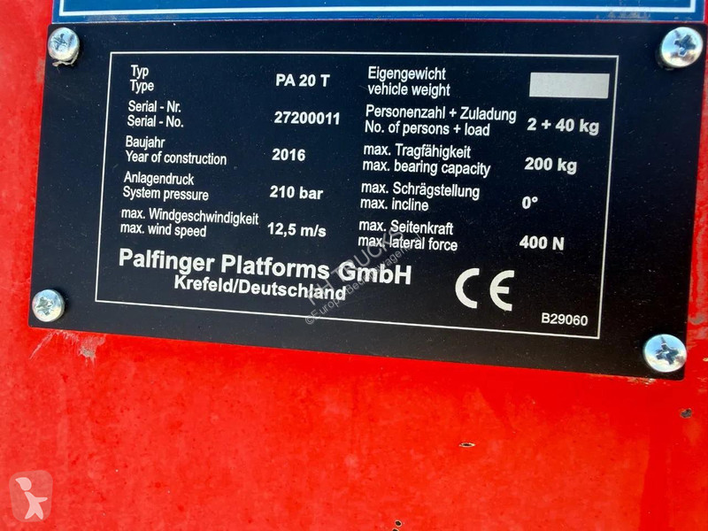 Samochód dostawczy Nissan PALFINGER HOOGWERKER...