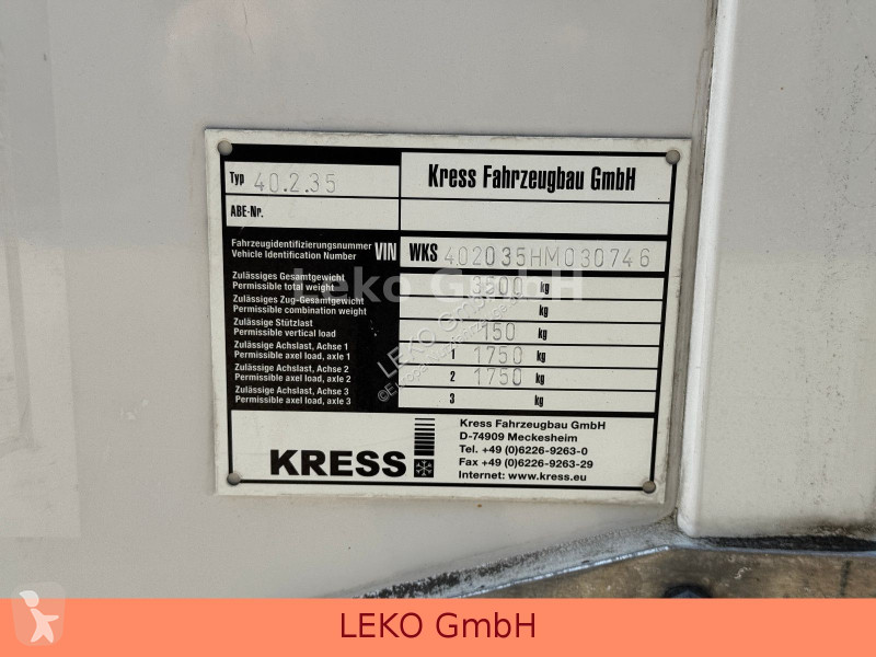 مقطورة Kress Kress 40.2.35 Kühlanhänger