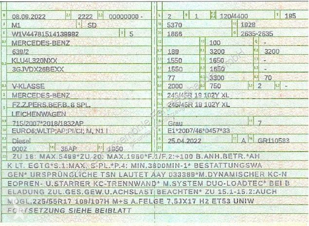 Véhicule utilitaire Mercedes V  d extra...