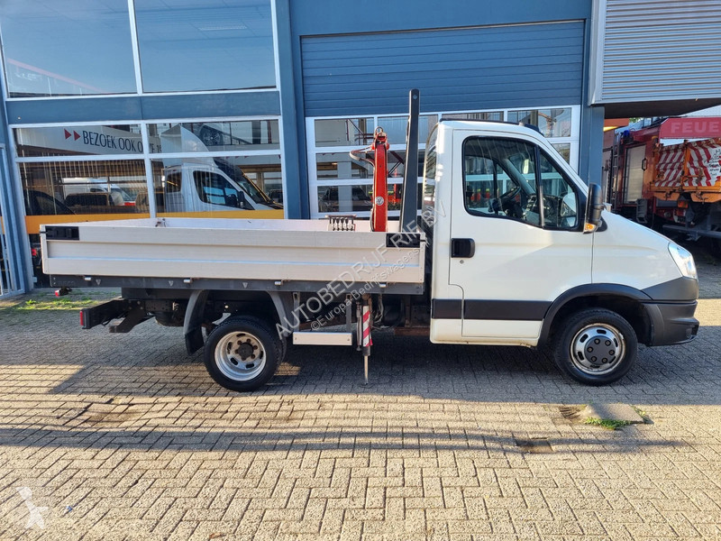 Iveco 35C13 Open laadbak Kraan 850kg Maxilift...