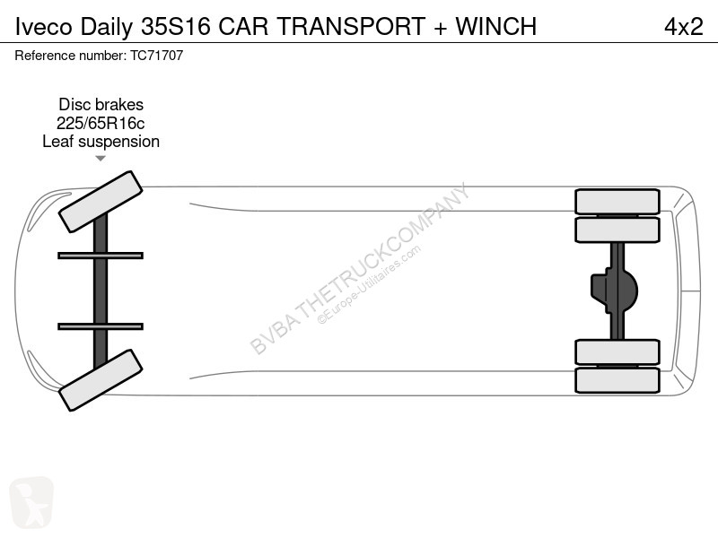 Furgoneta Iveco 35S16 CAR TRANSPORT + WINCH