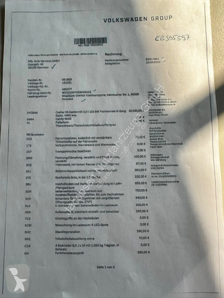 عربة نفعية Volkswagen 3.140 35 L3H2 Klima, PDC,...