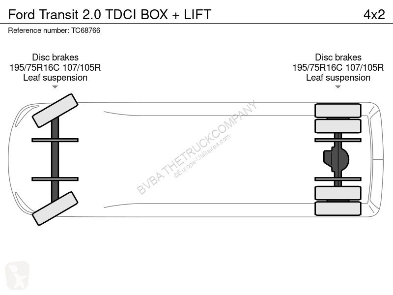 Furgoneta Ford 2.0 TDCI BOX + LIFT