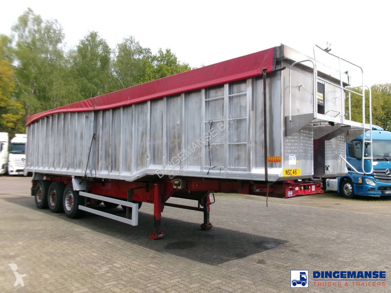 عربة نفعية Tipper trailer alu 55 m3 + tarpaulin