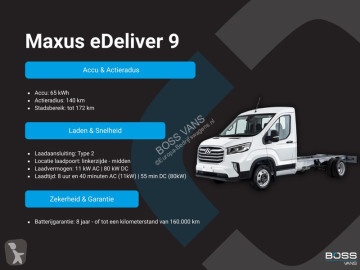 Maxus Deliver 65kWh 204PK Elektrisch Bakwagen met achterdeuren Airco ACC Carplay Camera Parkeersensoren Meubelbak Koffer e 9
