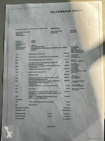 عربة نفعية Volkswagen 3.140 35 L3H2 Klima, PDC,...