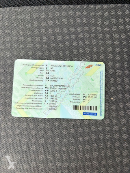 Véhicule utilitaire Opel 75pk