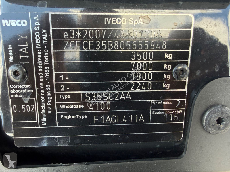 Iveco 35S16V Klima, PDC, lang+hoch, MY24...