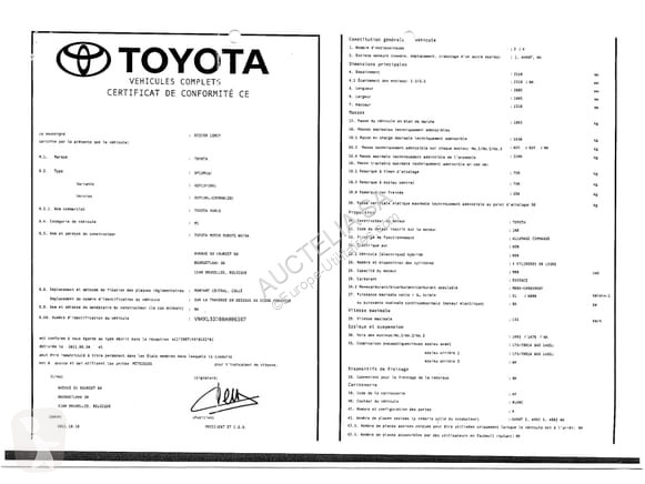 Véhicule utilitaire Toyota
