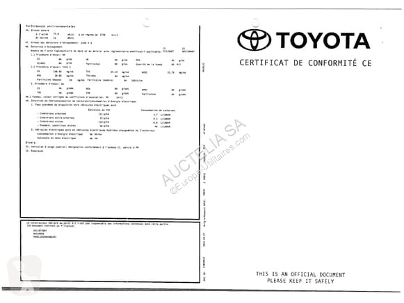 Véhicule utilitaire Toyota