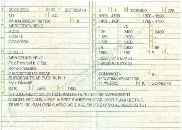 Véhicule utilitaire Mercedes C  d  T*Avantgarde*