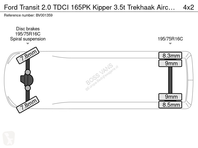 Užitkové vozidlo Ford 2.0 TDCI 165PK Kipper...