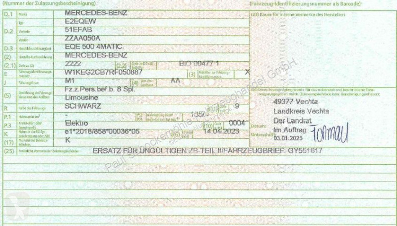 Furgoneta Mercedes EQE 500 4Matic*A Line*Leder*...