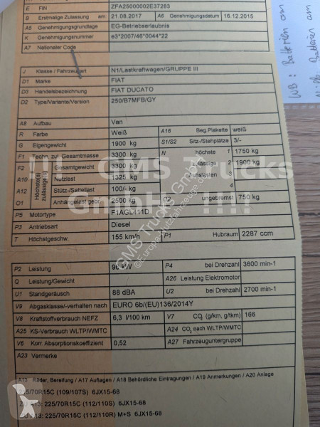 Véhicule utilitaire Fiat Multijet 130 / wenig...