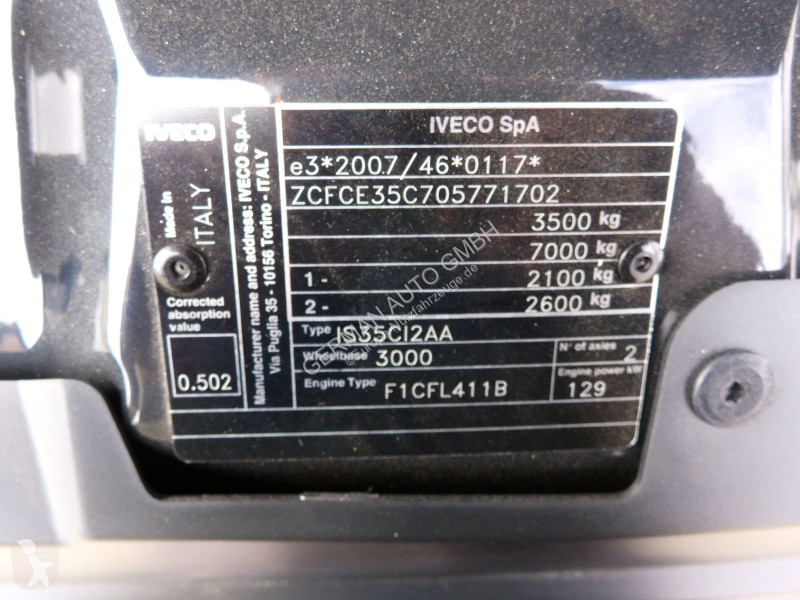 Furgoneta Iveco 35C18H D 3,0 lRd.3000, Klima...