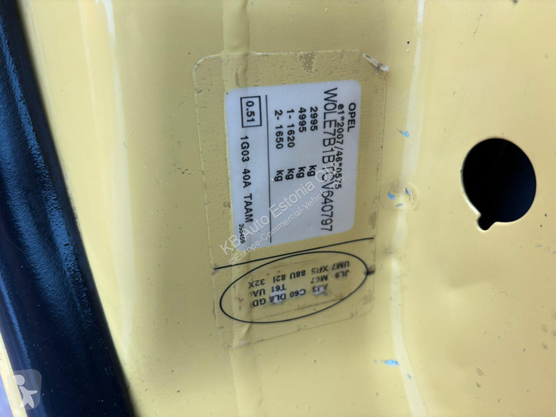 عربة نفعية Opel BOX L=3190 mm