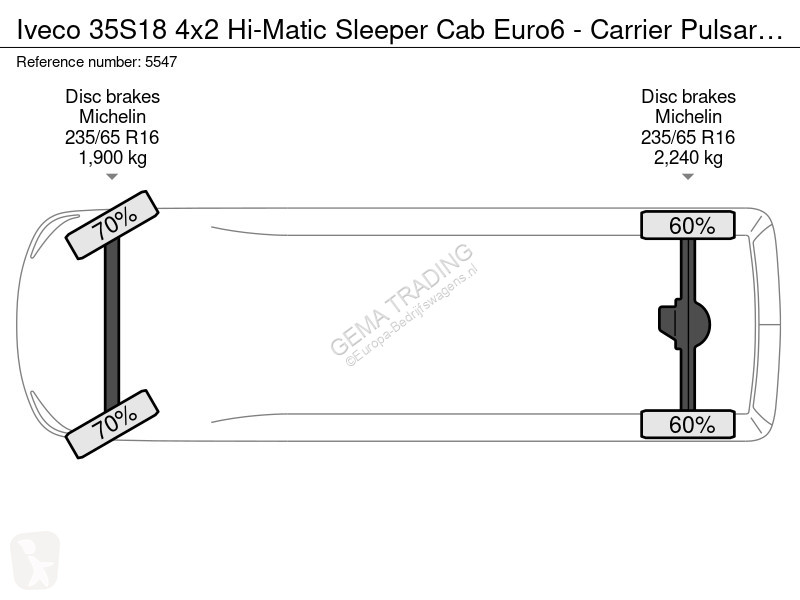 Furgoneta Iveco 4x2 Hi-Matic Sleeper Cab Euro6...