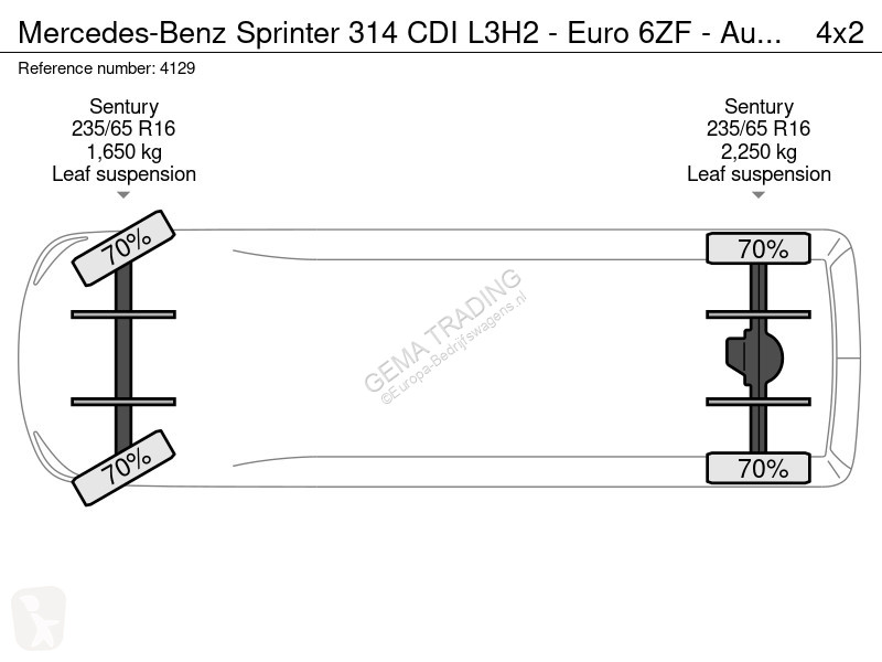Veicolo commerciale Mercedes 314 CDI L3H2 -...