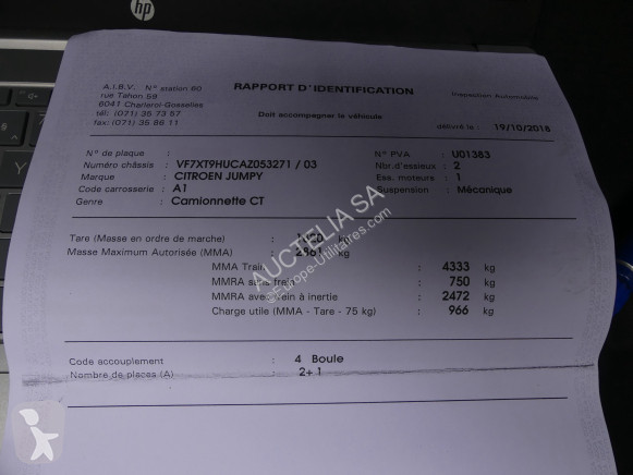 Véhicule utilitaire Citroën jumpy