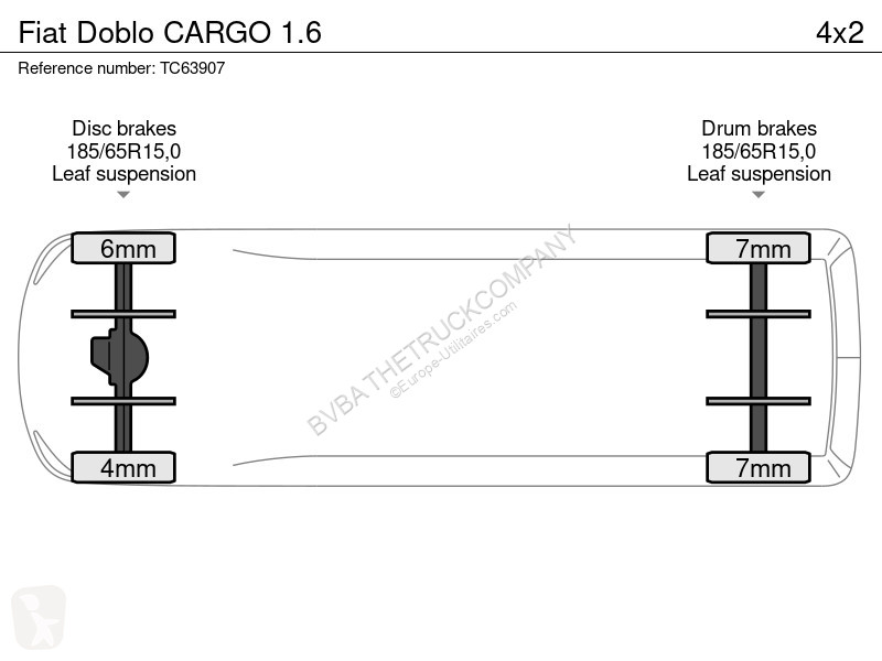 عربة نفعية Fiat Cargo 1.6 Doblò