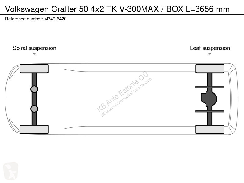 Furgoneta Volkswagen 50 4x2 TK V-300MAX / BOX...