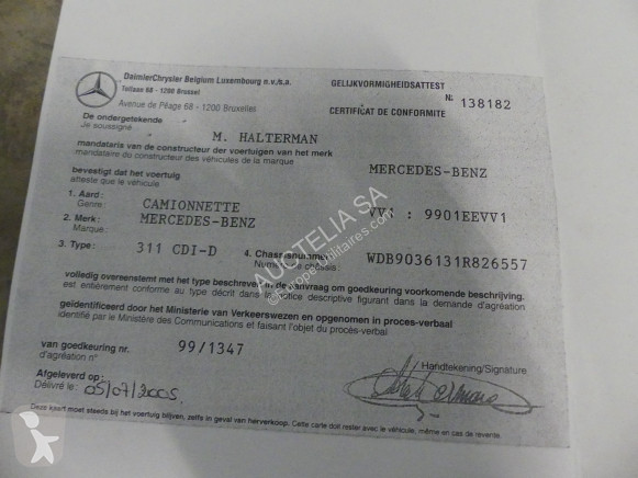 Bedrijfswagen Mercedes 311cdi-D