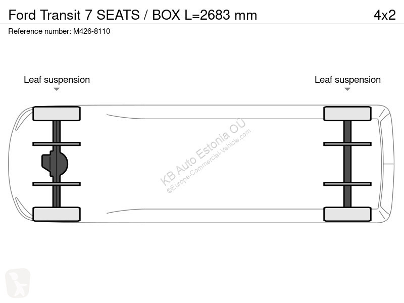 Véhicule utilitaire Ford 7 SEATS / BOX L=2683 mm
