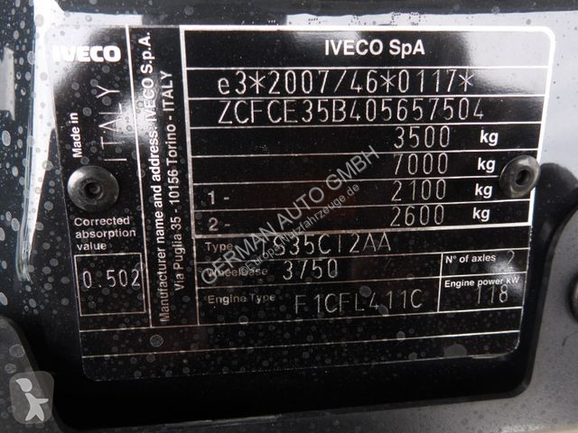 Furgoneta Iveco 35C16H D 3,0 l Doka Rd.3750,...