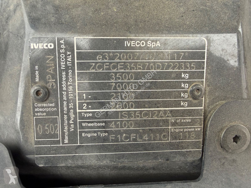 Veículo utilitário Iveco 35C16 3,0L Koffer LBW...