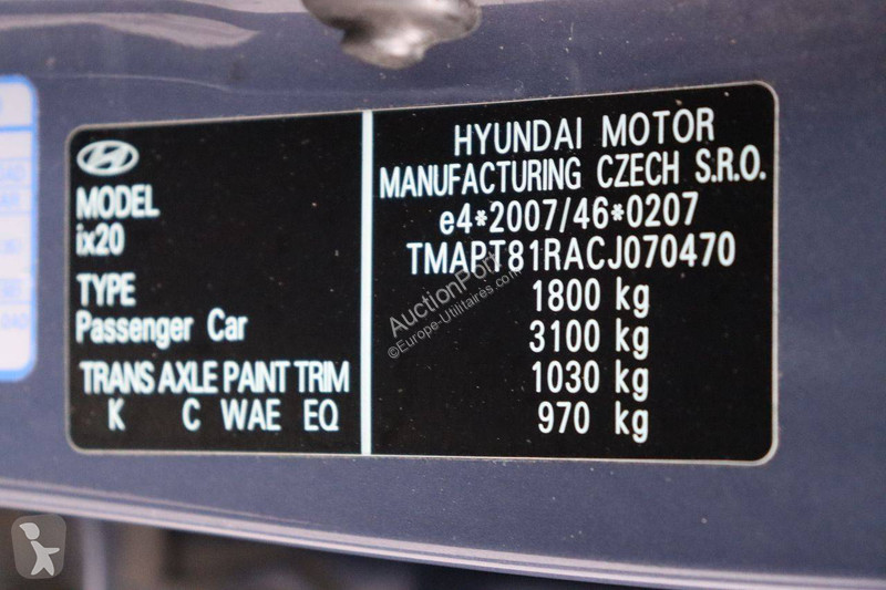 Hyundai ix20 van