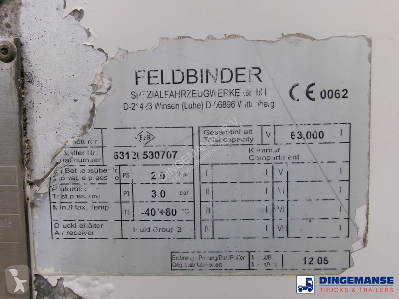 Autoutilitară   Powder tank alu (tipping) 63 m3