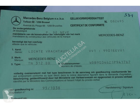 Véhicule utilitaire Mercedes TN312D