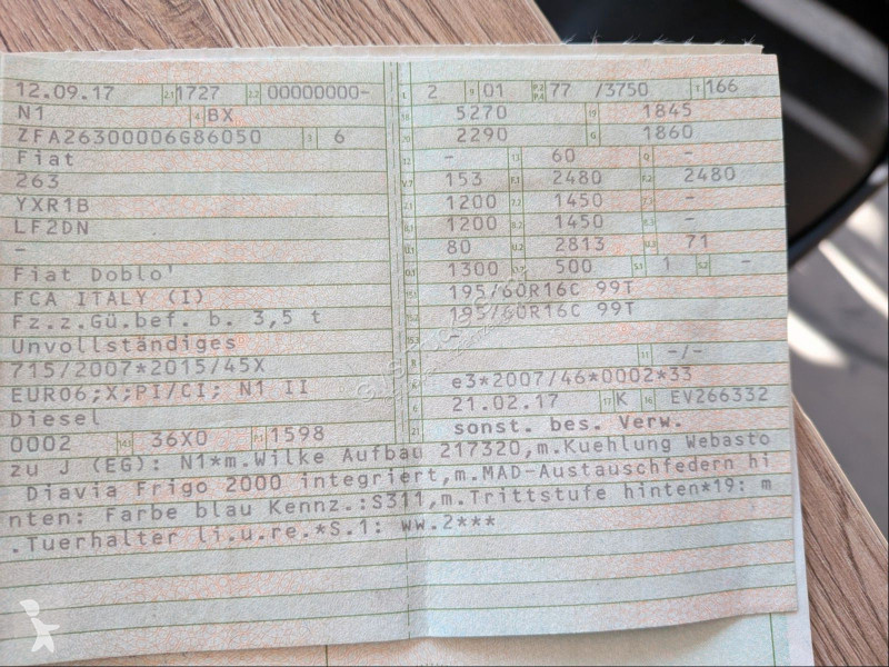 Fiat / Frigo Webasto / Neuer Turbo van