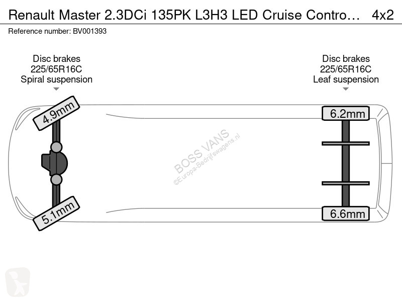 Renault L3H3 LED Cruise Control Airco Bluetooth...