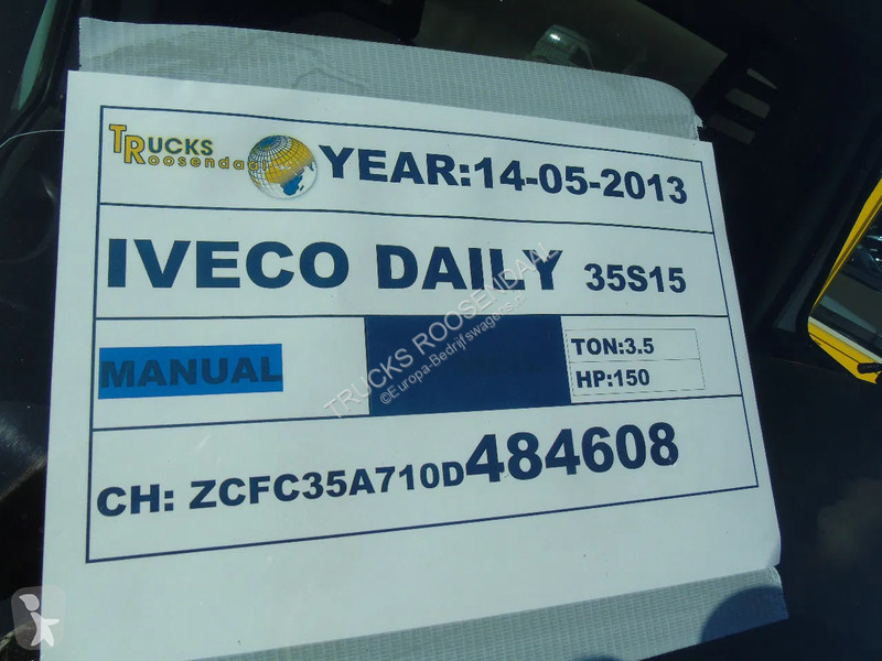 Véhicule utilitaire Iveco 35S15 + amcoveba 602...