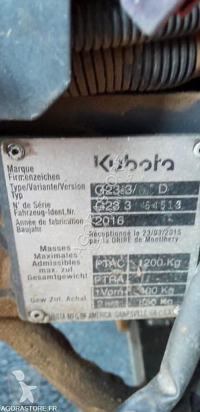 Espaces verts Kubota G23