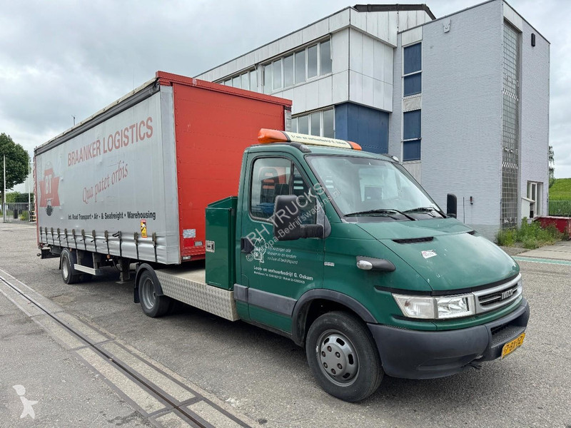 عربة نفعية Iveco 40C17 + 1-axle BUNK TRAILER -...