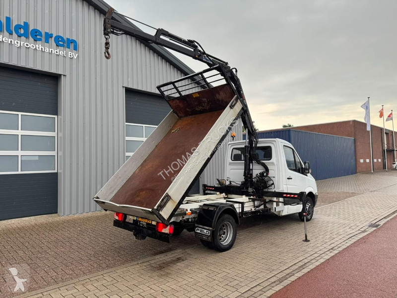 Mercedes  513 CDI, Crane Hiab 022-2 kipper van