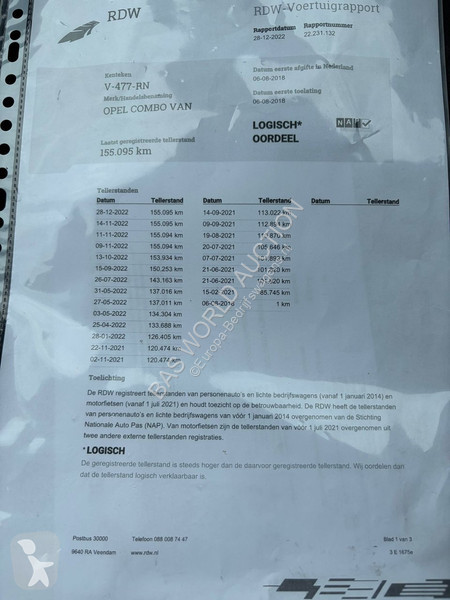 Véhicule utilitaire Opel 95pk
