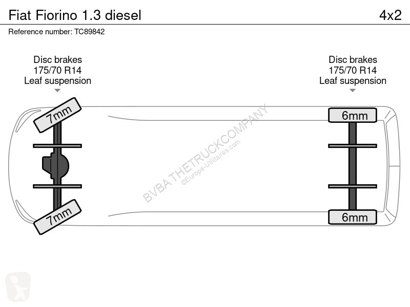 Véhicule utilitaire Fiat 1.3 diesel