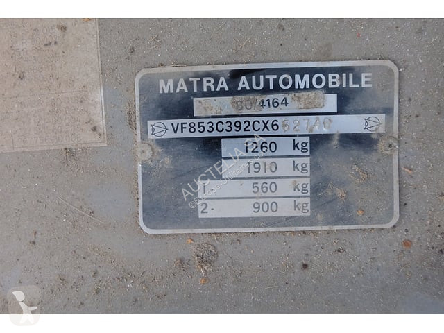 Varevogn Talbot Matra Murena 1600