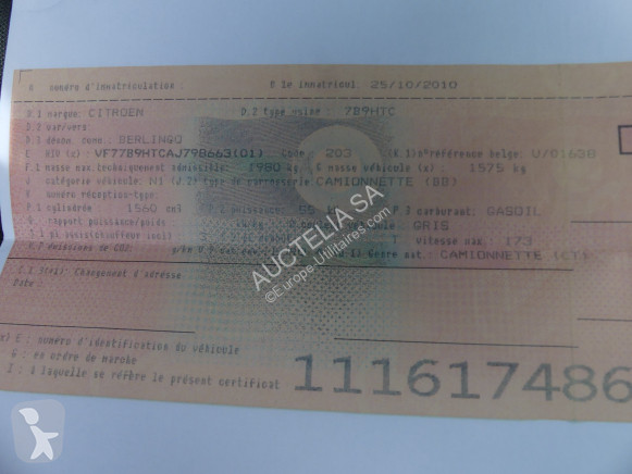 Véhicule utilitaire Citroën