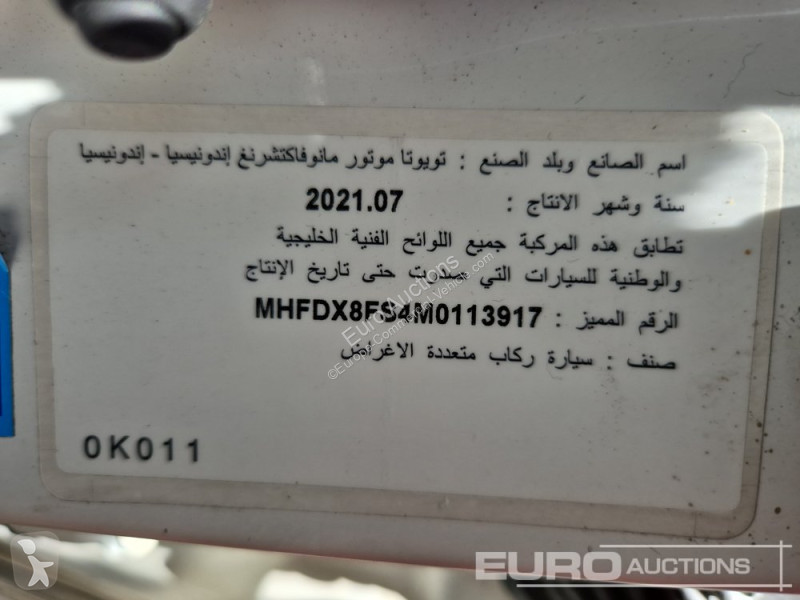 Furgoneta Toyota Fortuner Ex.R