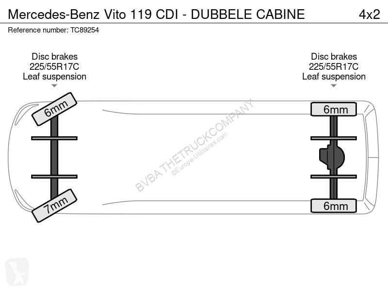 Furgoneta Mercedes 119 CDI - DUBBELE CABINE