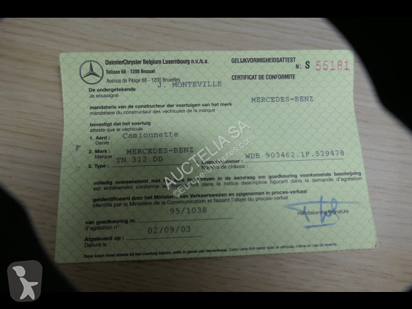 Véhicule utilitaire Mercedes TN 312 DD