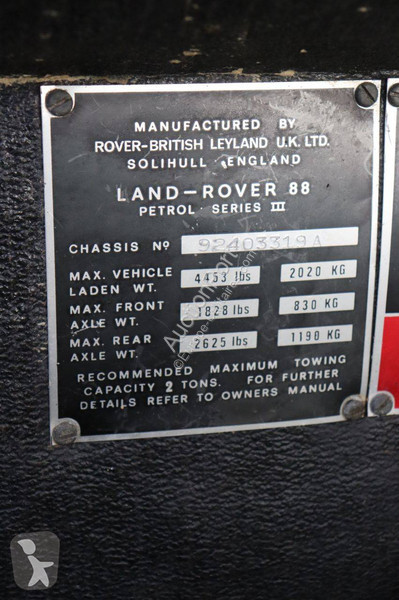 Véhicule utilitaire Land Rover