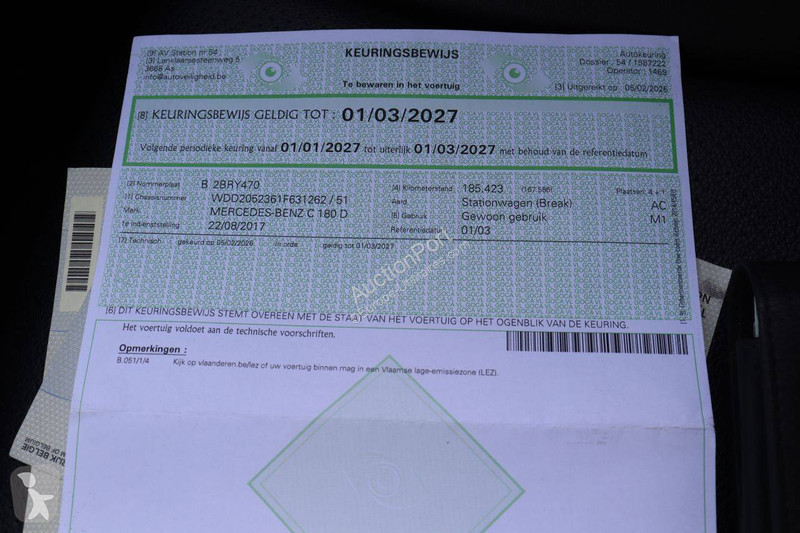 Bedrijfswagen Mercedes 180 D C-lasse