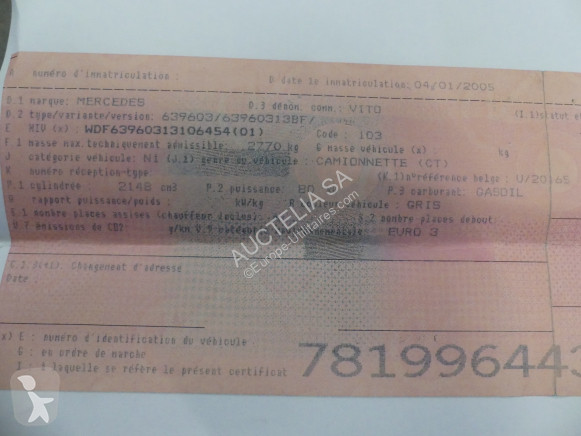 Véhicule utilitaire Mercedes 111 CDI